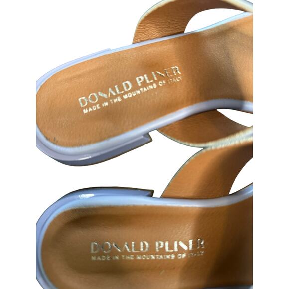 Donald Pliner Lilac Purple Quin Square‎ Toe Leather Toe Ring Sandal Size 8 1/2 - Picture 6 of 9